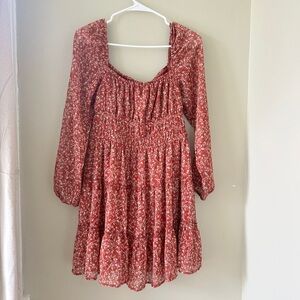 Trixxi Red Floral Mini Dress